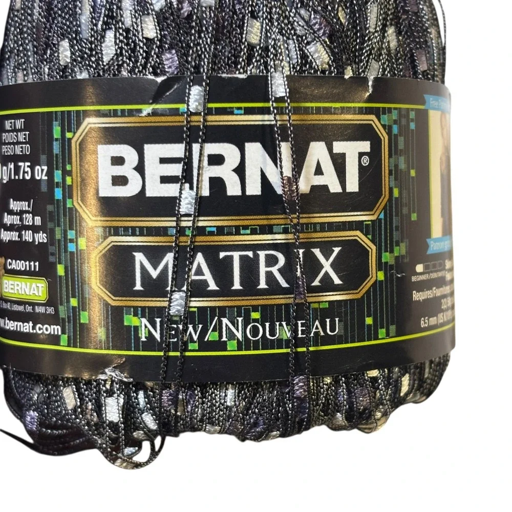 2 Skeins Bernat‎ Matrix Yarn Browser Blue 2110 50g 140 Yards Knitting Crochet